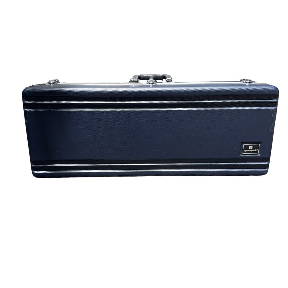 Crossrock Alto Saxophone Rectangular Case-Strong ABS Molded